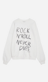 Anine Bing | Miles Sweatshirt Rock N Roll - Ivory