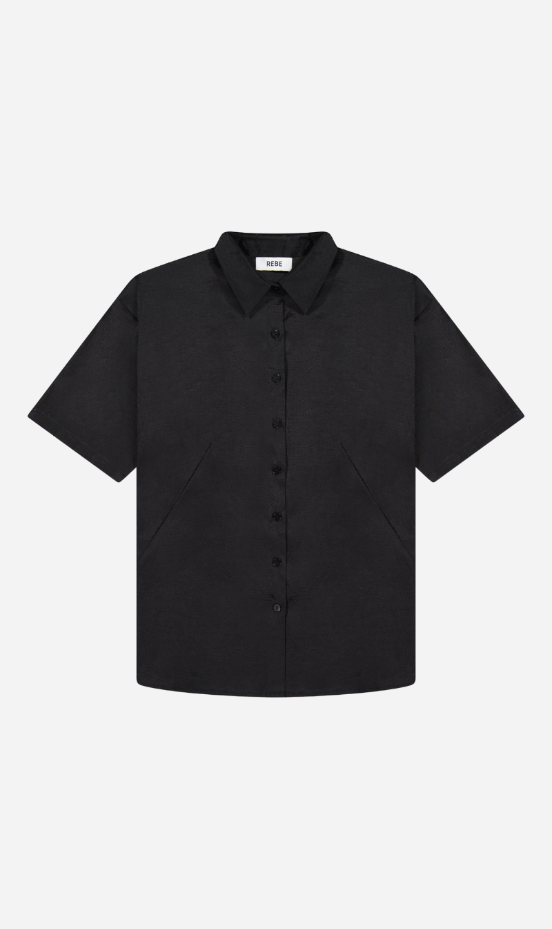 Rebe | Leisure Shirt Taffeta - Black