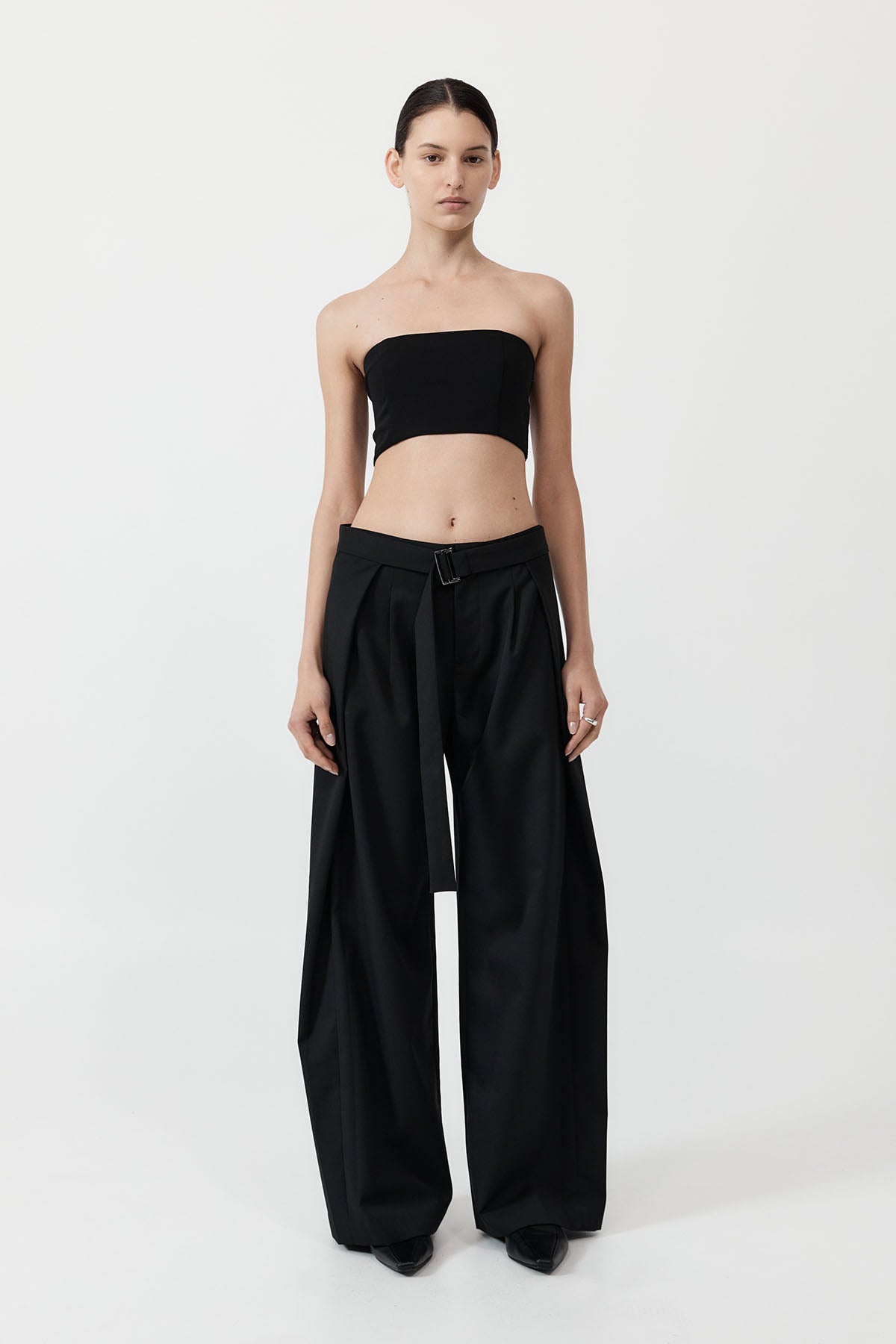 St Agni | Fold Trousers - Black