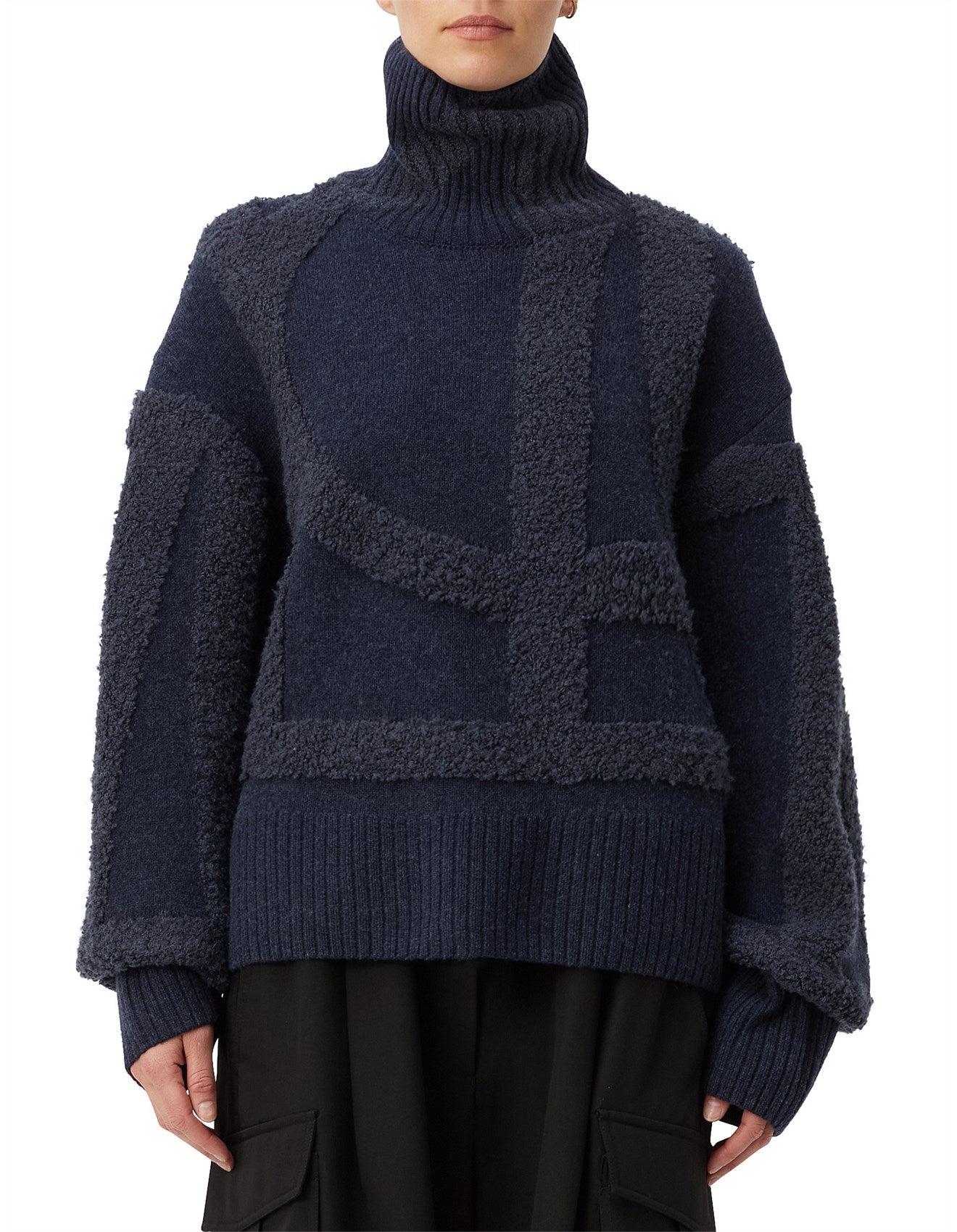 Camilla And Marc | Obsidian Turtleneck Jumper - Charcoal