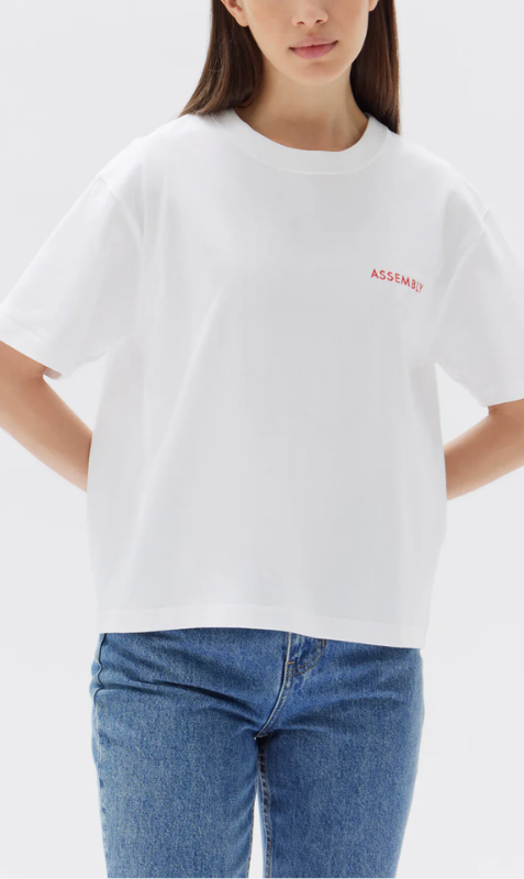 Assembly Label | Pax Logo Tee - White/Red