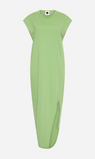 Bassike | Asymmetrical Split Tank Dress - Aspen Green