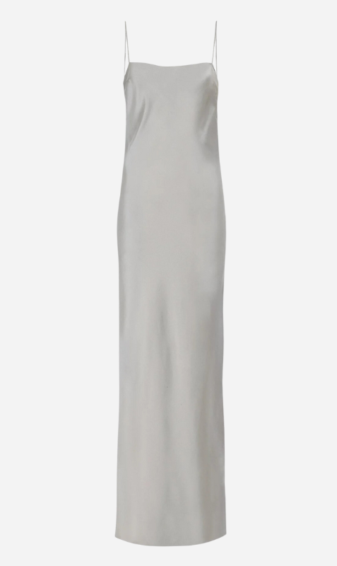 St. Agni | Low Back Slip Dress - Silver