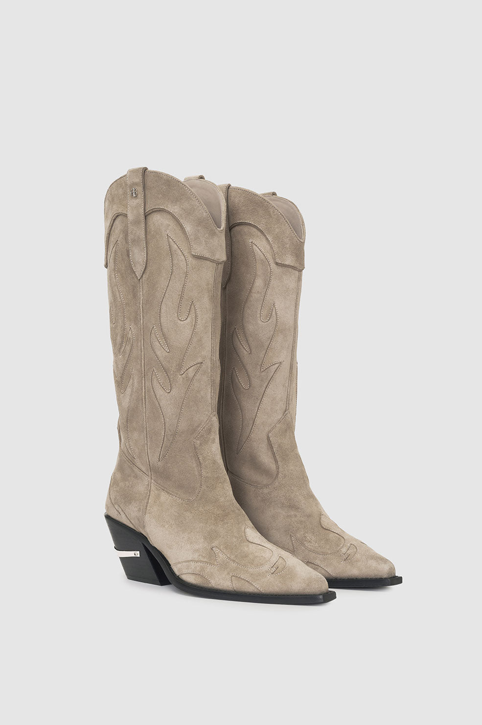 Anine Bing | Mid Calf Tania Boots - Taupe Western