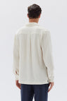 Assembly Label | Alton Crinkle Long Sleeve Shirt - Cream