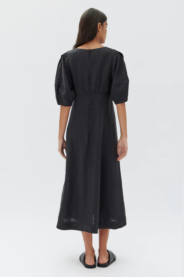 Assembly Label | Tia Linen Dress - Black