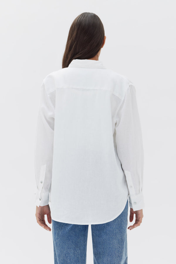 Assembly Label | Xander Long Sleeve Shirt - White