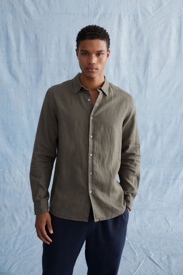 Assembly Label | Casual Long Sleeve Shirt - Military