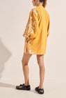 Ilio Nema | Hesiode Dress - Golden Yellow Applique