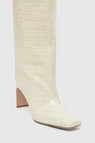 Camilla and Marc | Cosmos Knee High Boot - Ivory Croc