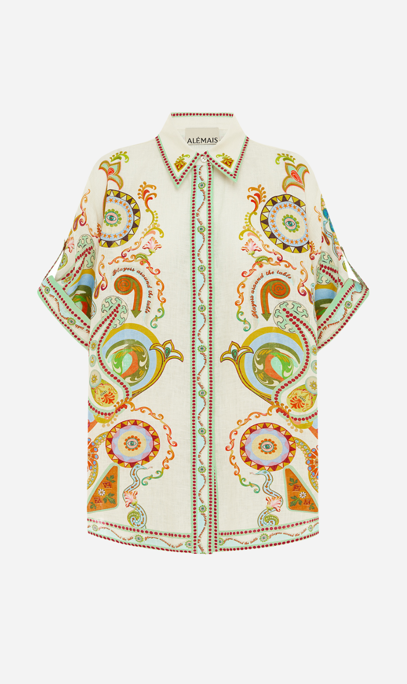 ALEMAIS | Pinball Linen Shirt - Print