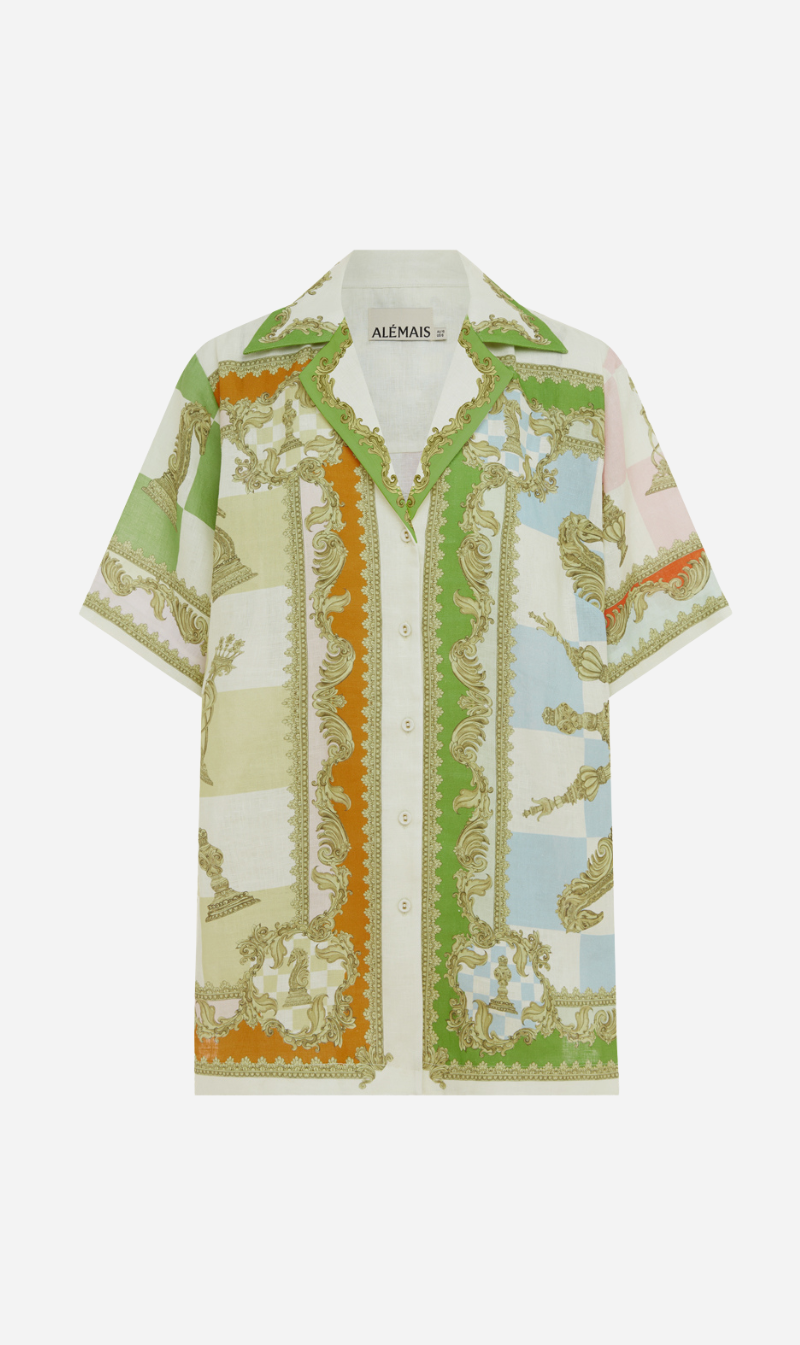 ALEMAIS | Checkmate Linen Shirt - Print