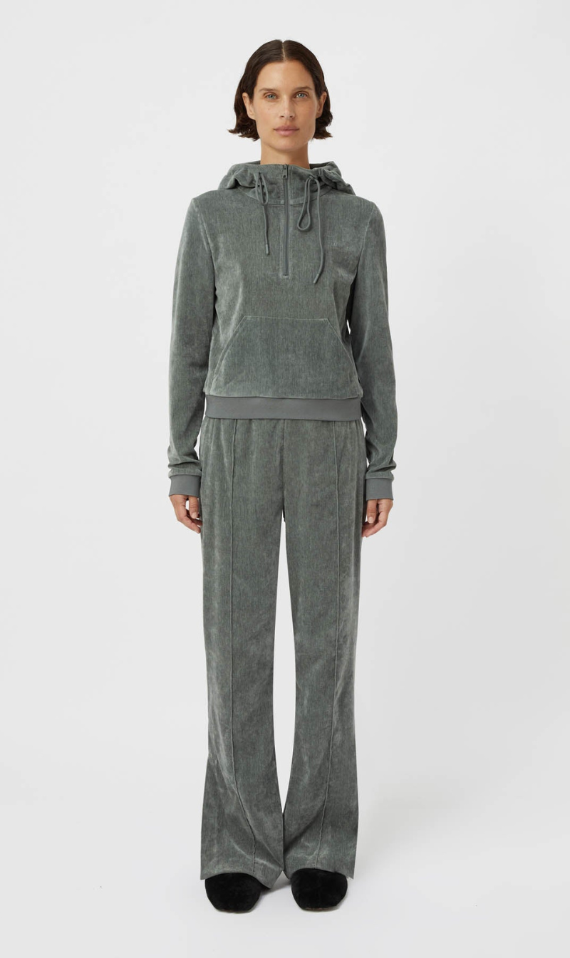 Camilla and Marc | Aneta Velour Track Pant - Agave