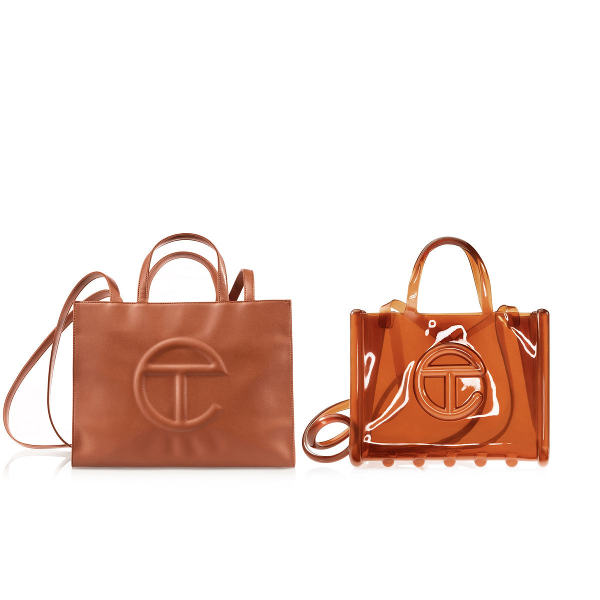 Melissa x Telfar | Medium Shopper Bag - Clear Brown