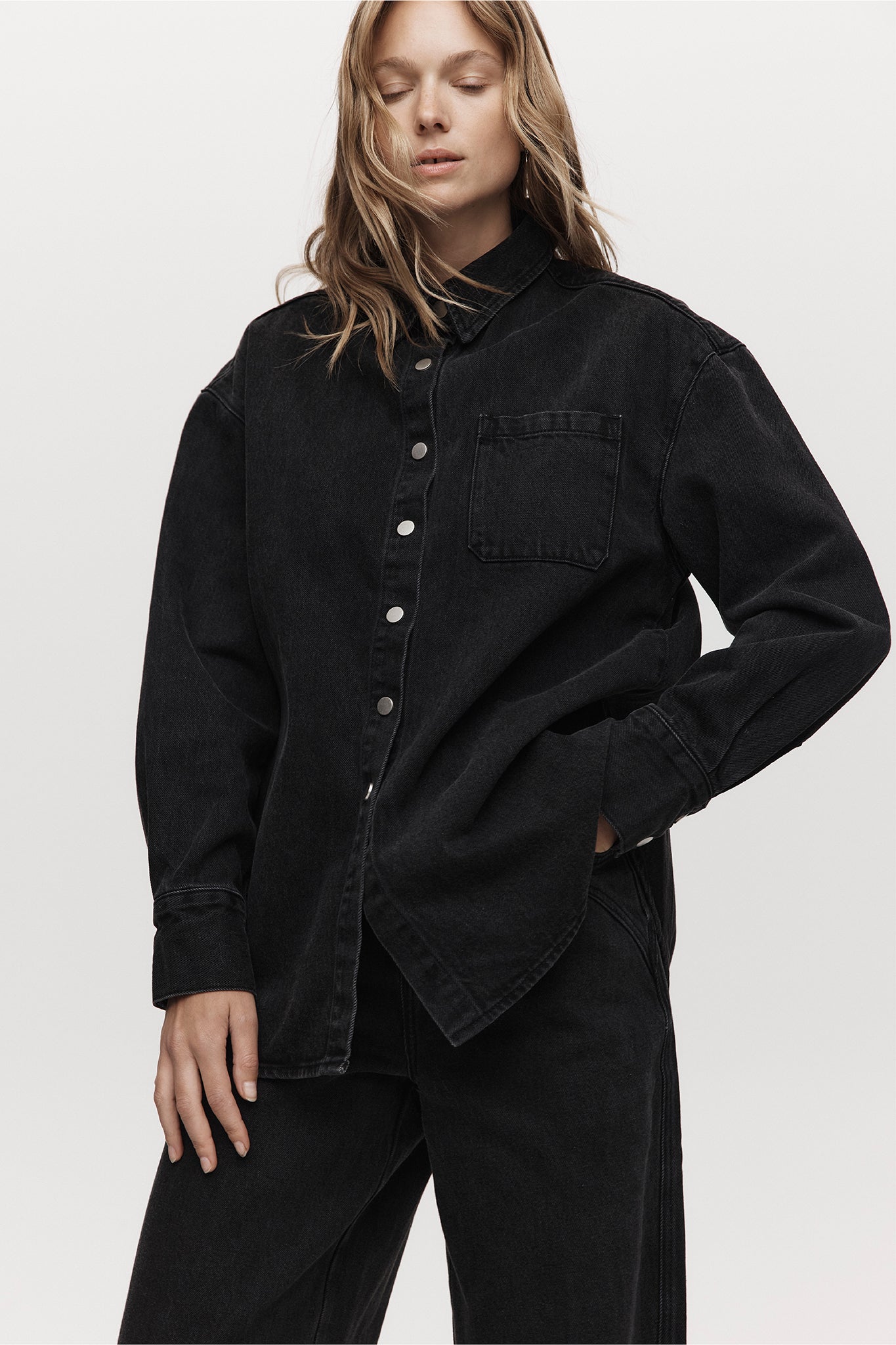 Marle | Alfalfa Shirt - Washed Black