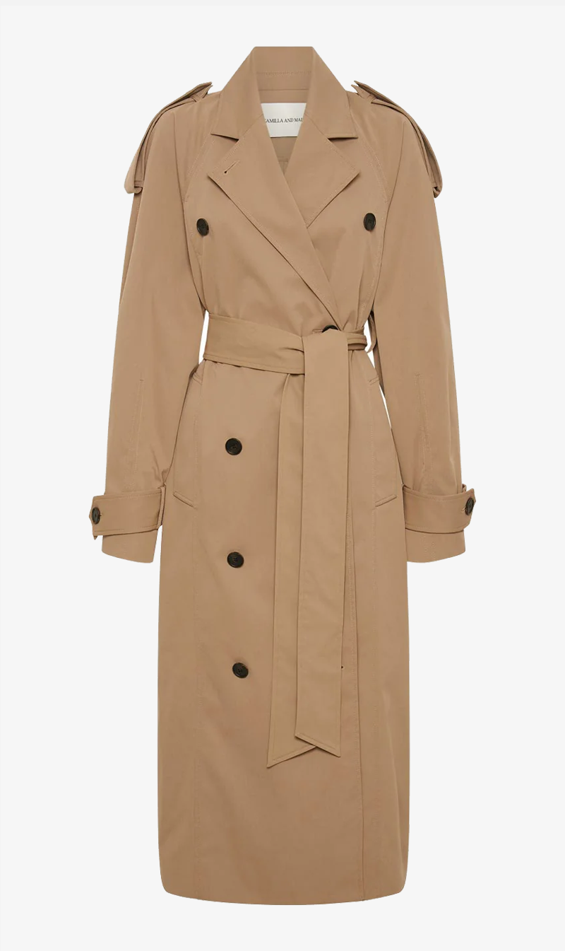 Camilla & Marc | Collins Tailored Trench Coat - Camel