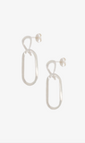 La Tribe | Paper Clip Earrings - Silver
