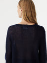 Bassike | Superfine Mohair Cropped Knit - Ink