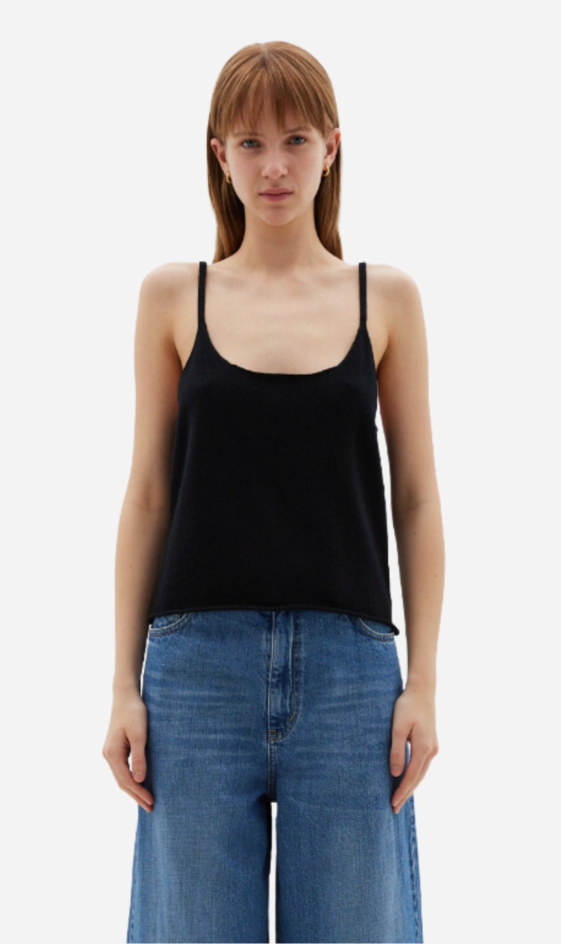 Bassike | Wool Cashmere Knit Cami - Ink