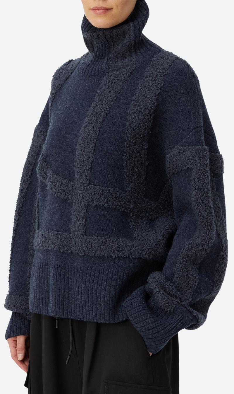 Camilla And Marc | Obsidian Turtleneck Jumper - Charcoal