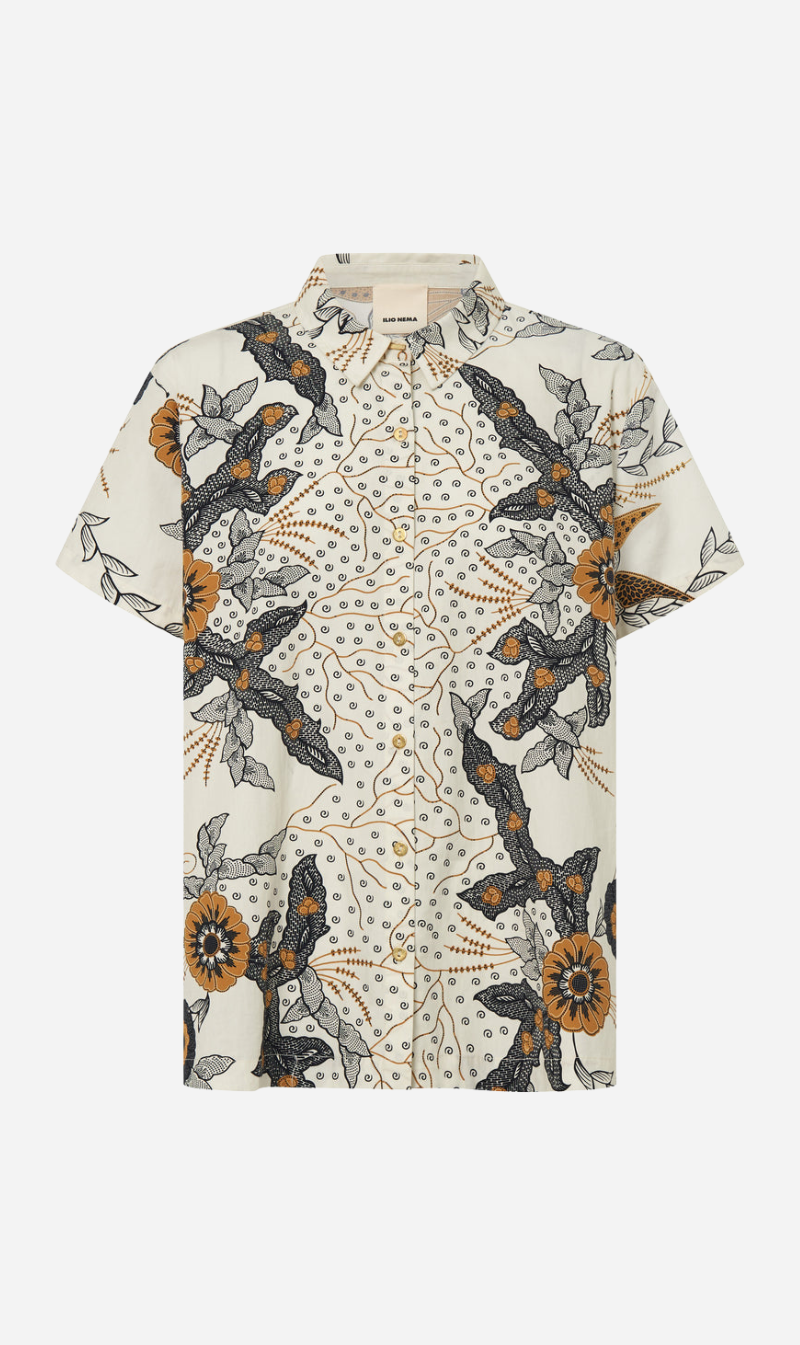 Ilio Nema | Cybele Shirt - Cream Batik