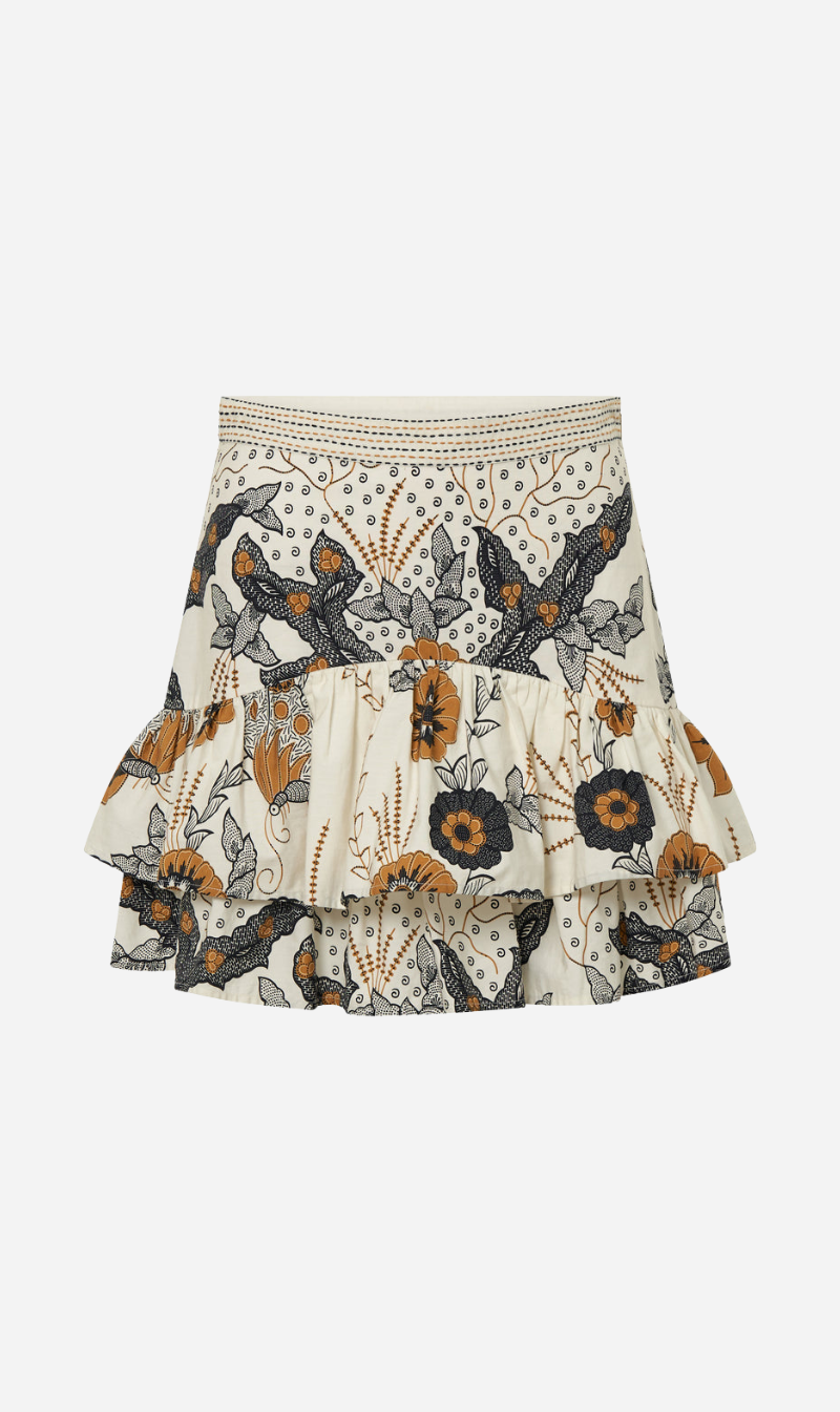 Ilio Nema | Asia Skirt - Cream Batik