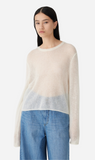 Bassike | Superfine Mohair Cropped Knit - Natural