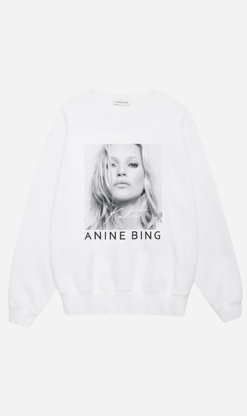 Anine Bing | Ramona Sweatshirt Kate Moss - White