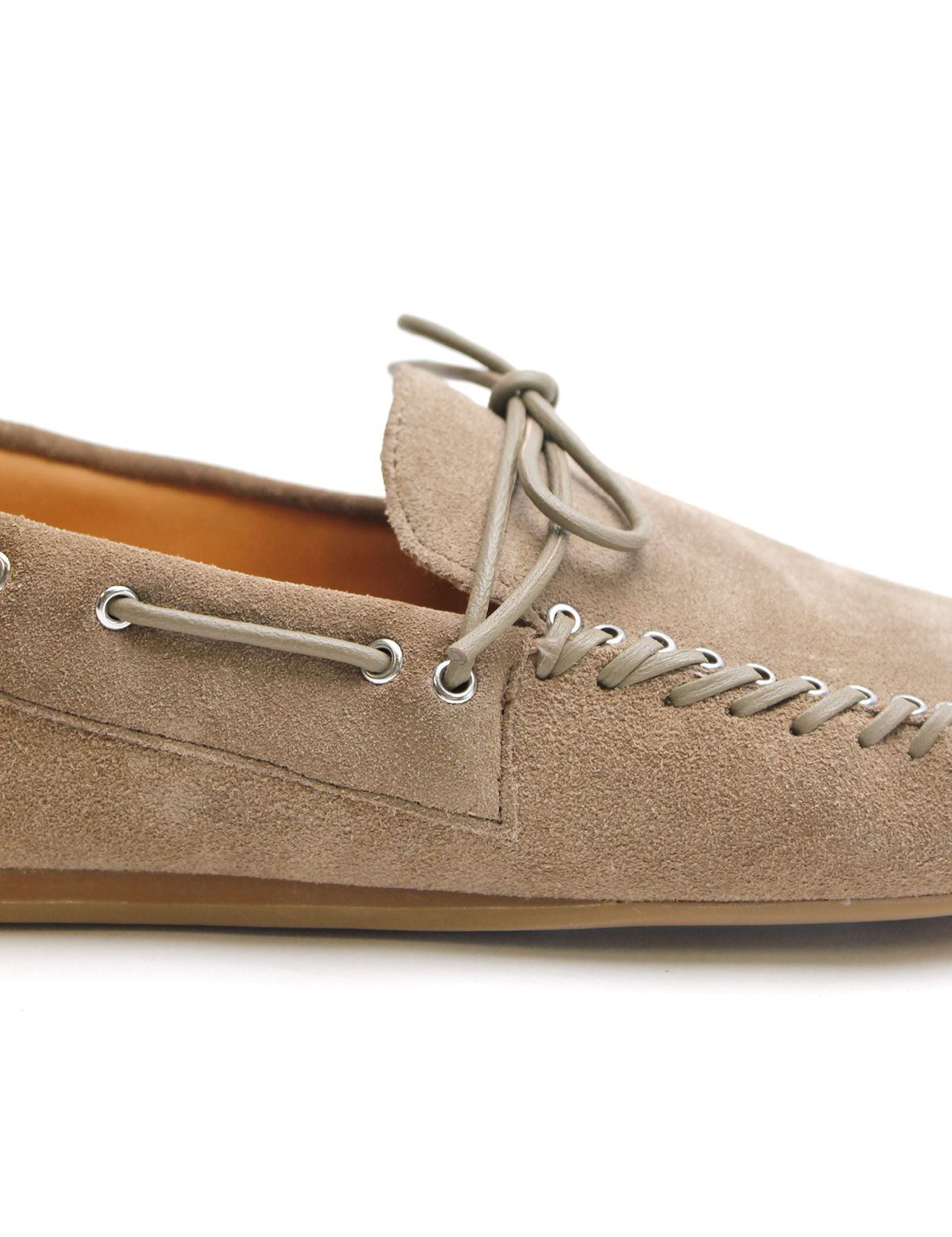 La Tribe | May Moccasin - Olive/Silver