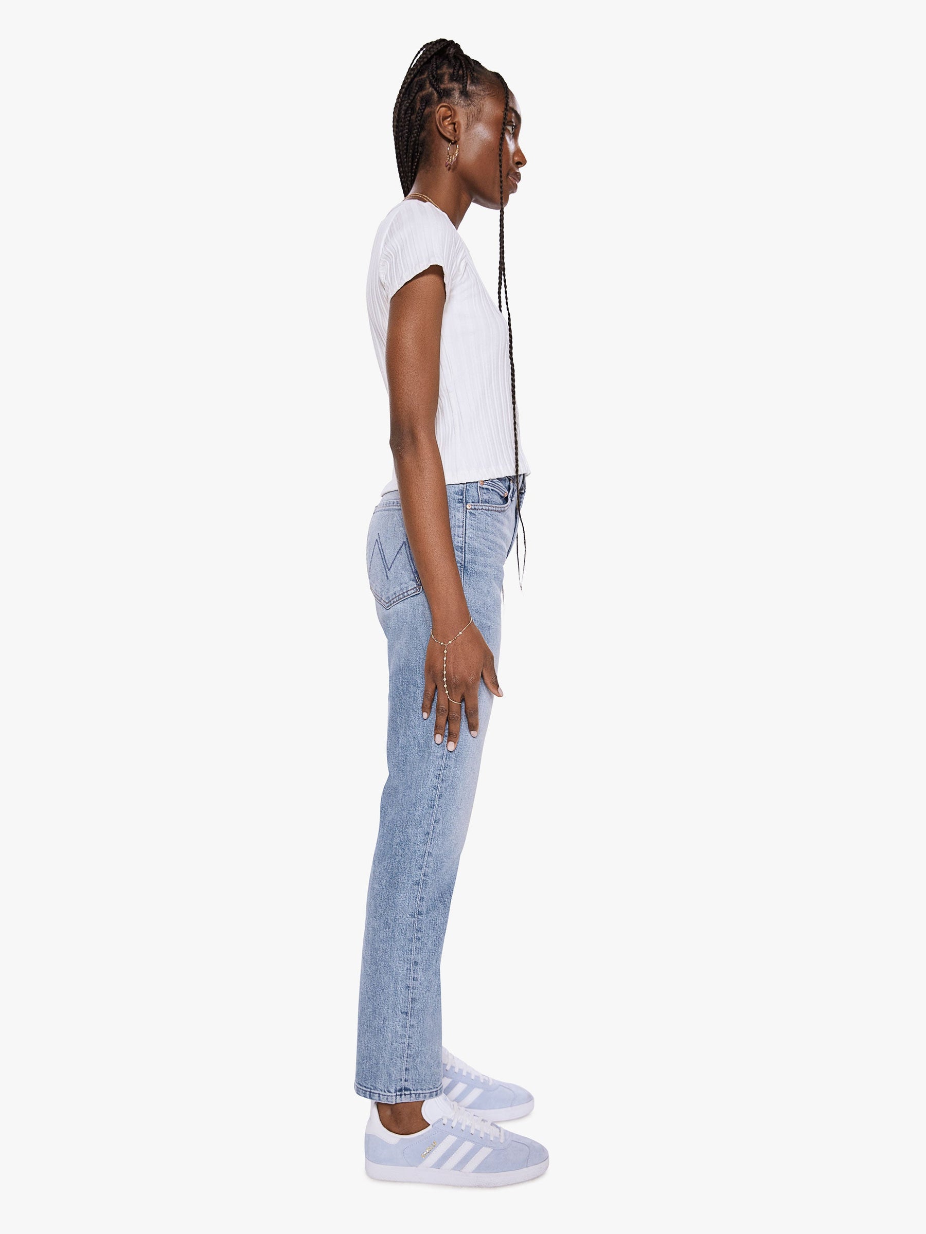 Mother Denim | High Waisted Rider Ankle - Salt Of The Earth