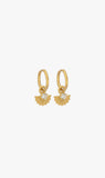 Zoe & Morgan | Eos Earrings - 22k Gold Plate With White Zircon