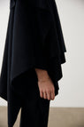 The Market Limited Womens Tops BLACK / OS Marle | New Matilda Poncho - Black