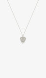 Zoe and Morgan | Heart Rays Necklace - Silver