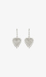 Zoe & Morgan | Heart Rays Earrings - Silver