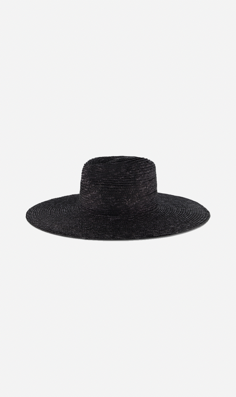 Rebe | Milan Wide Brim Hat - Black