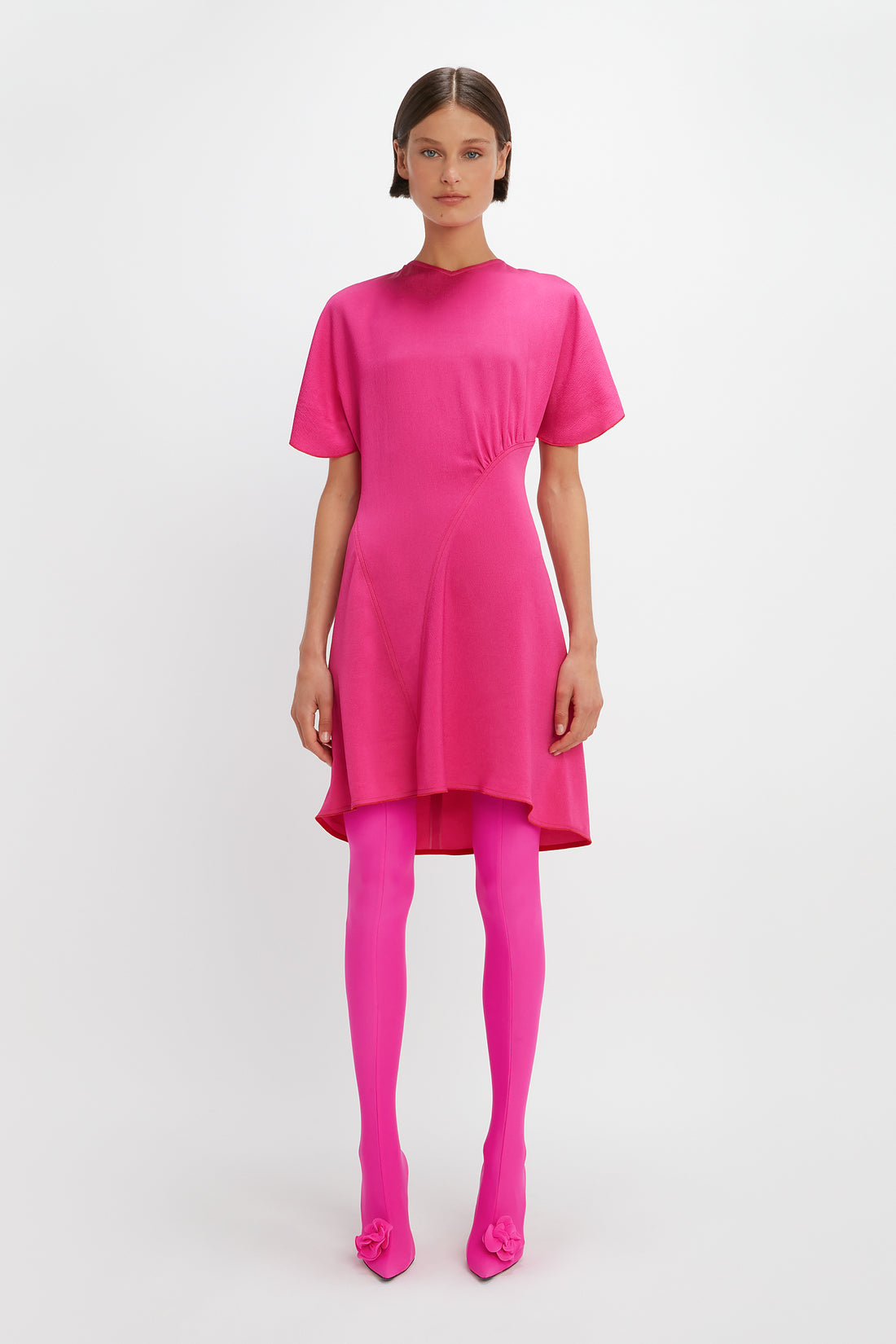 Victoria Beckham | Cap Sleeve Mini Dress - Fuchsia