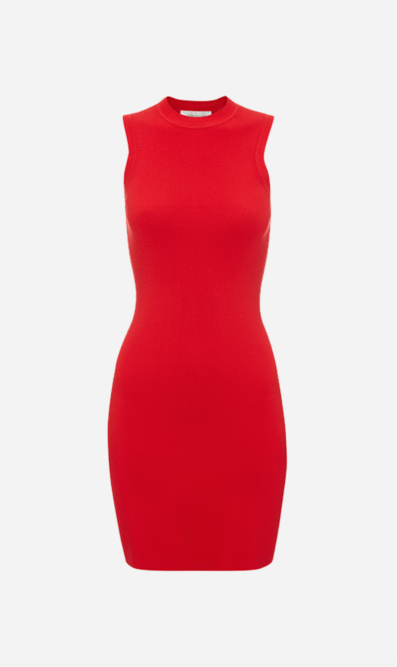 Victoria Beckham | VB Body Fitted Mini Dress - Red