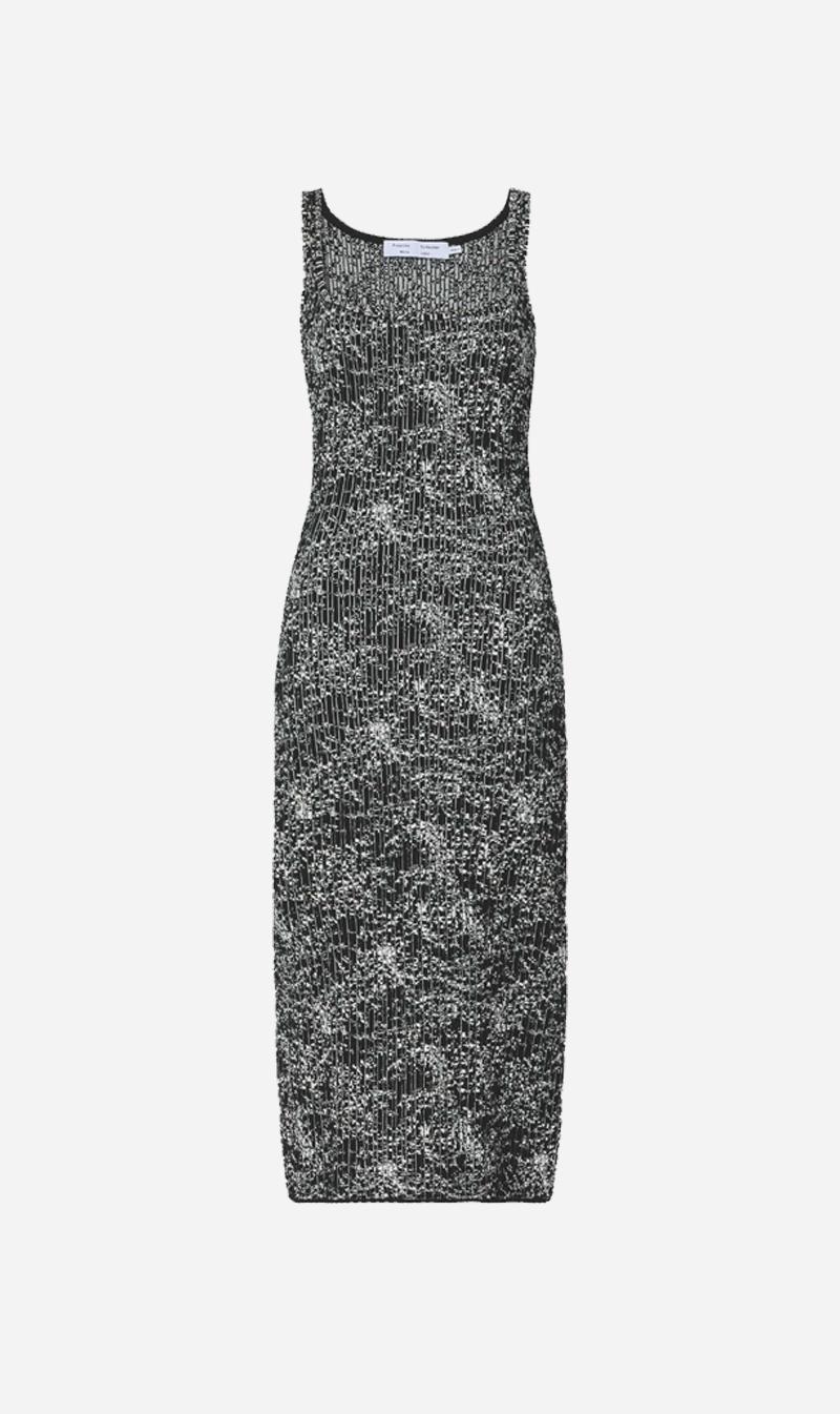 Proenza Schouler White Label | Speckle Knit Dress - Pearl/Black