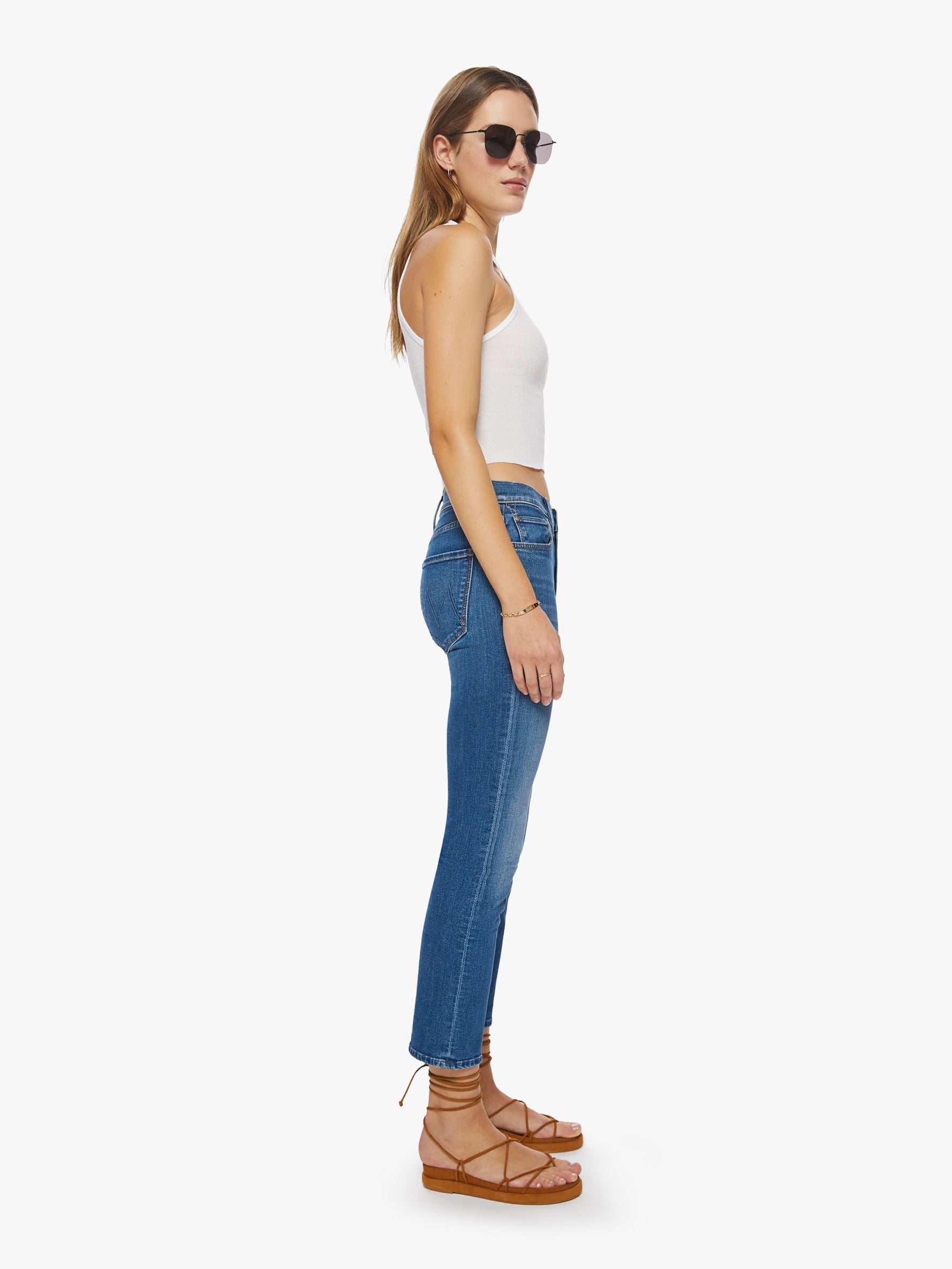 Mother Denim | The Mid Rise Rider Ankle - Right On!