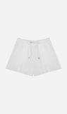 Rebe | Cotton Drawstring Shorts - White