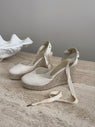 La Tribe | Low Wedge Esperdrille - Cream