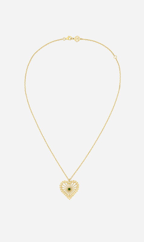 Zoe & Morgan | Amor Necklace - Gold/Chrome Diopside