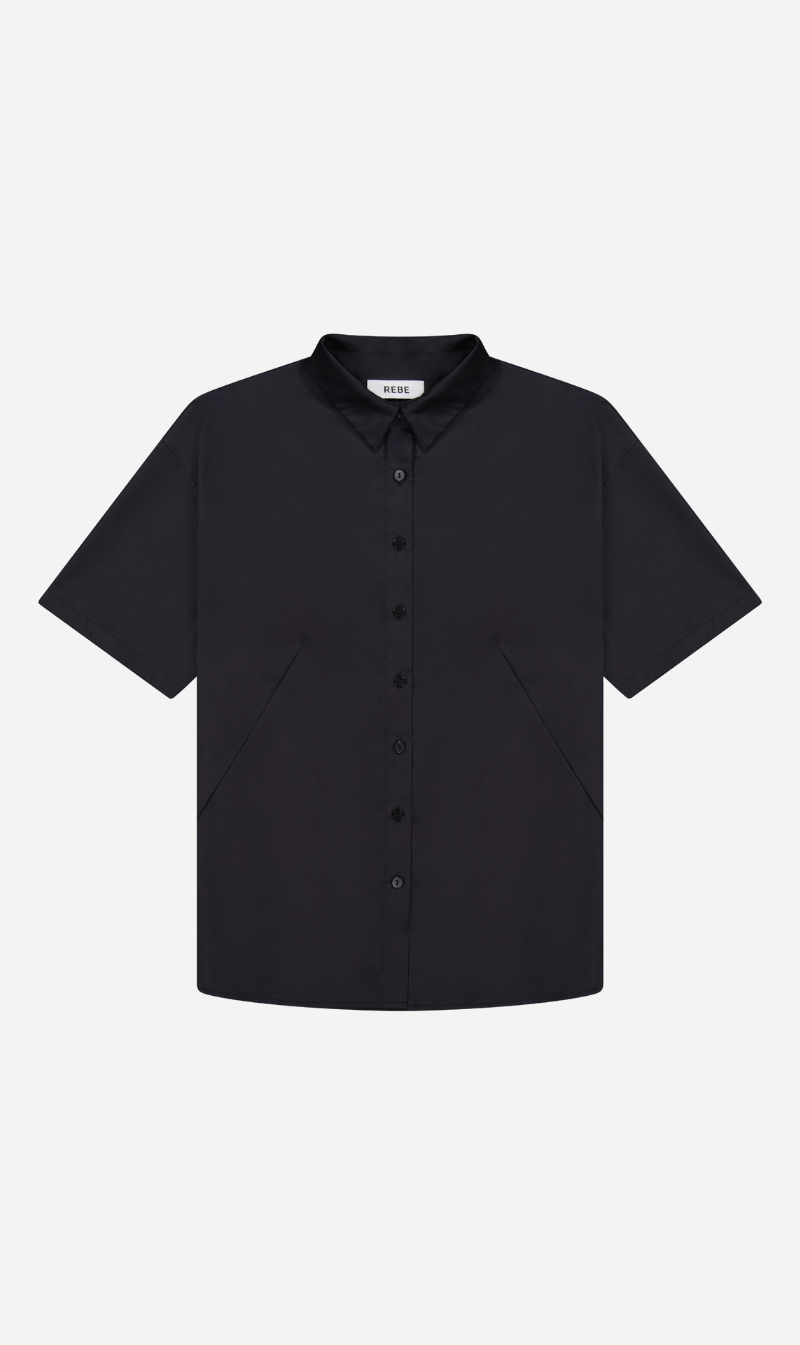 Rebe | Leisure Shirt Cotton - Black