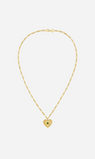 Zoe & Morgan | Brave Heart Necklace - Gold/Chrome Diopside