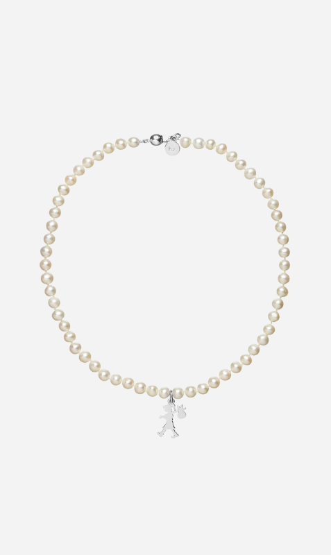 Karen Walker | Girl With All The Pearls Necklace - Silver