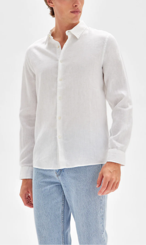 Assembly Label | Casual Long Sleeve Shirt - White