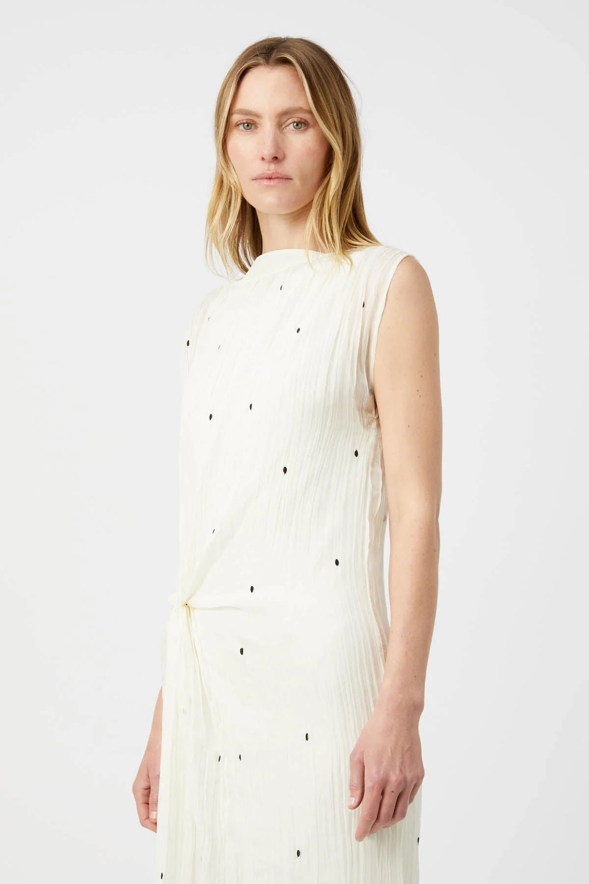 Camilla and Marc | Loren Twisted Midi Dress - Lemon Milk