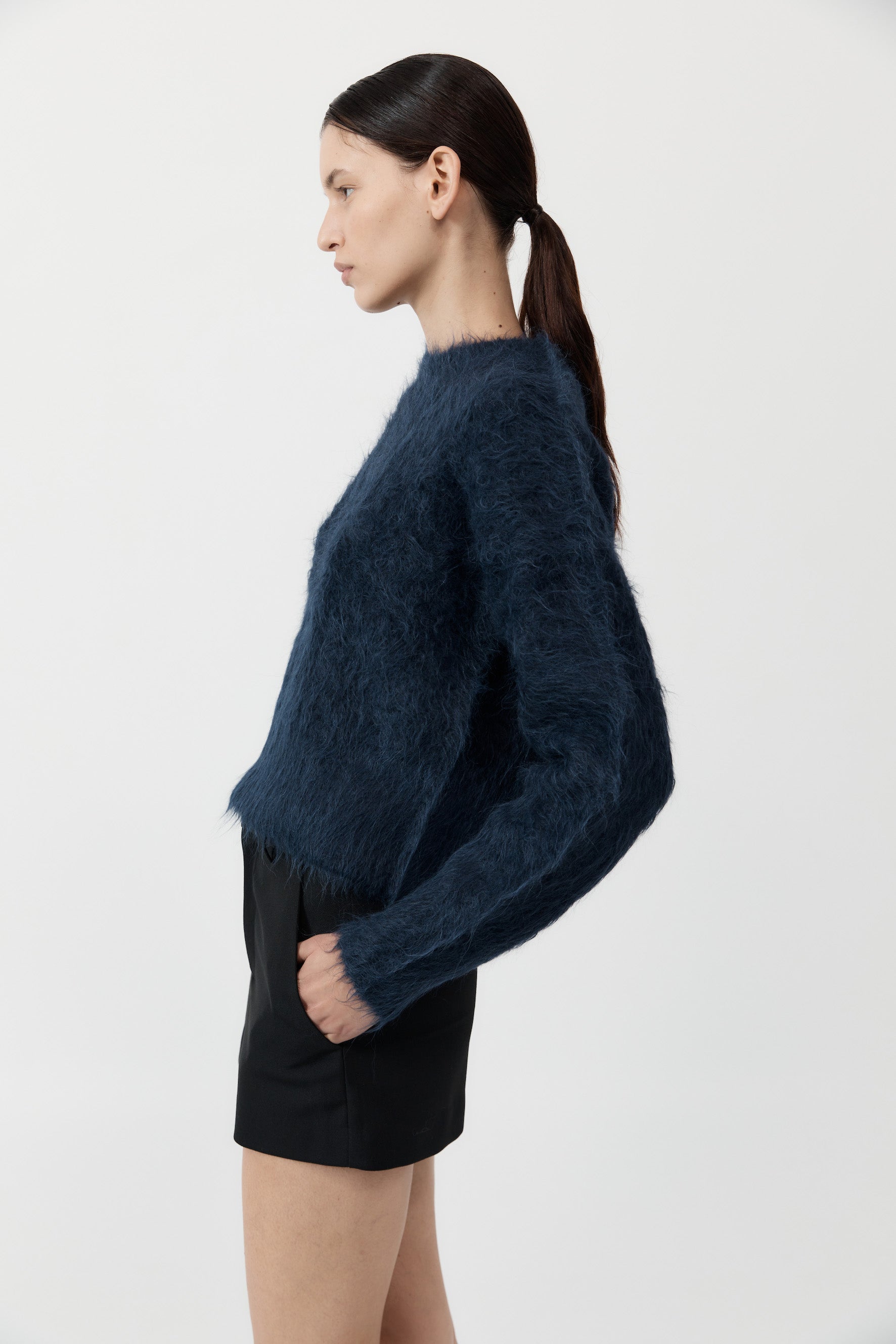 St Agni | Alpaca Sweater - Midnight Blue