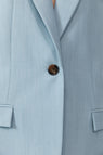 St Agni | Single Button Tailored Blazer - Stone Blue