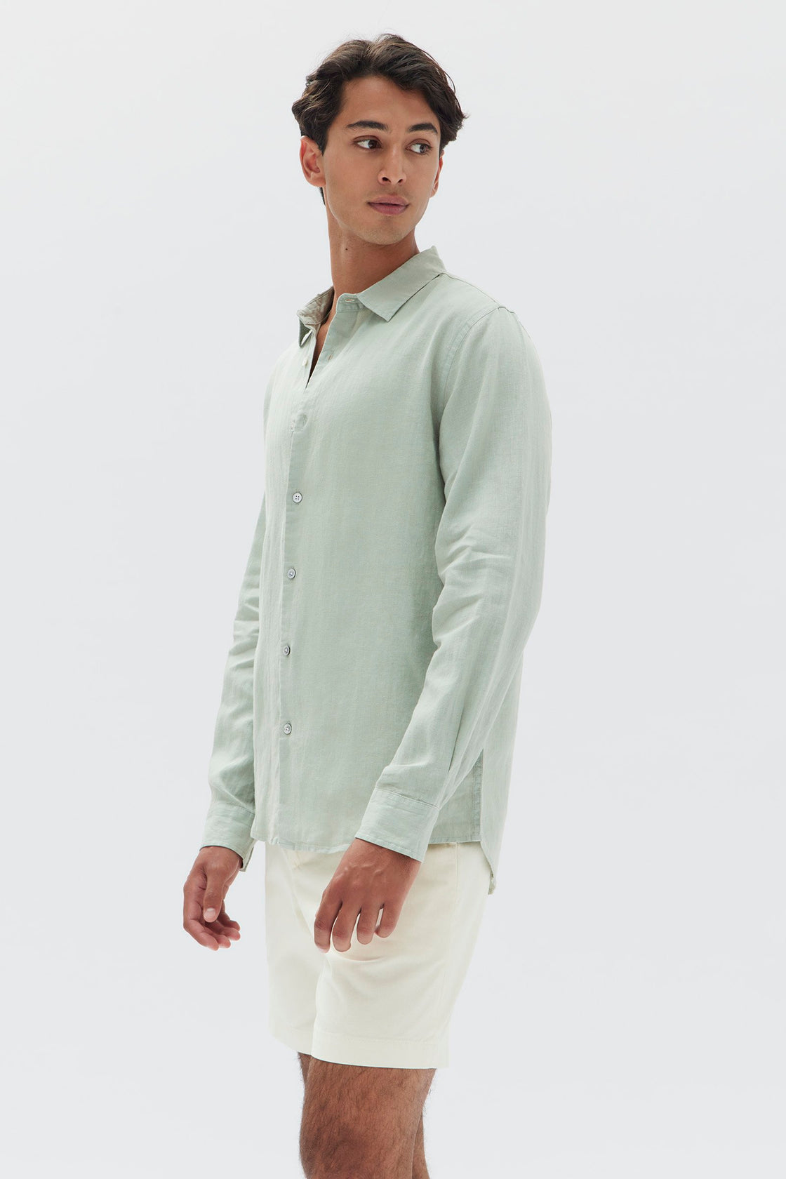 Assembly Label | Casual Long Sleeve Shirt - Nettle